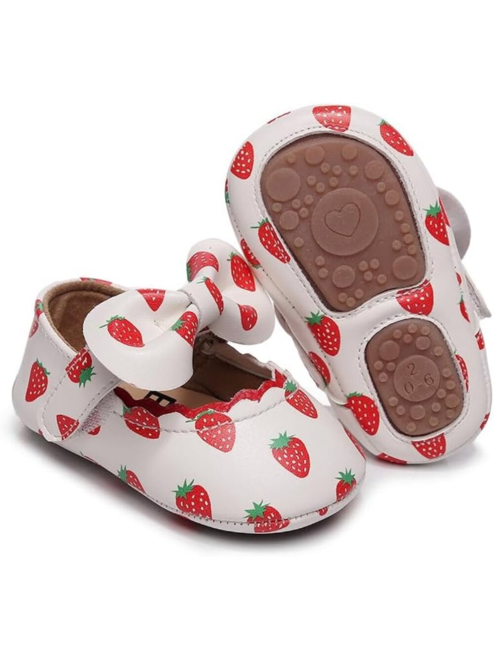 Adorable Baby Girl Mary Jane Dress Shoes - Non-Slip Floral Bow Flats for